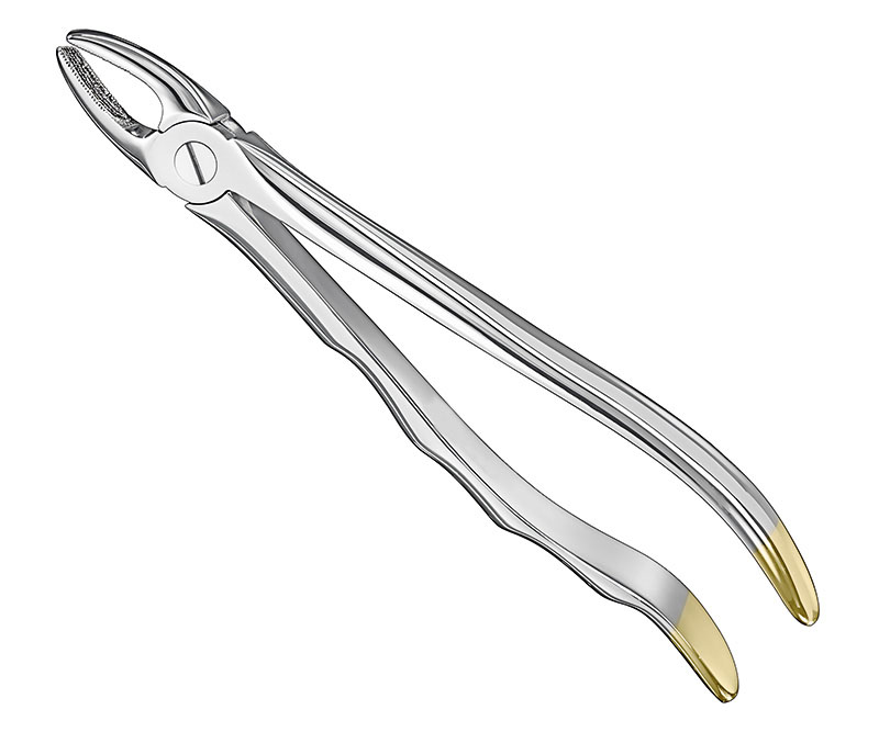 Extracting forceps, anat.