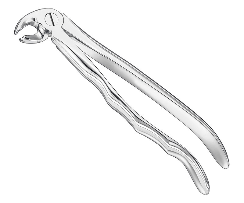 Extracting forceps, anat.