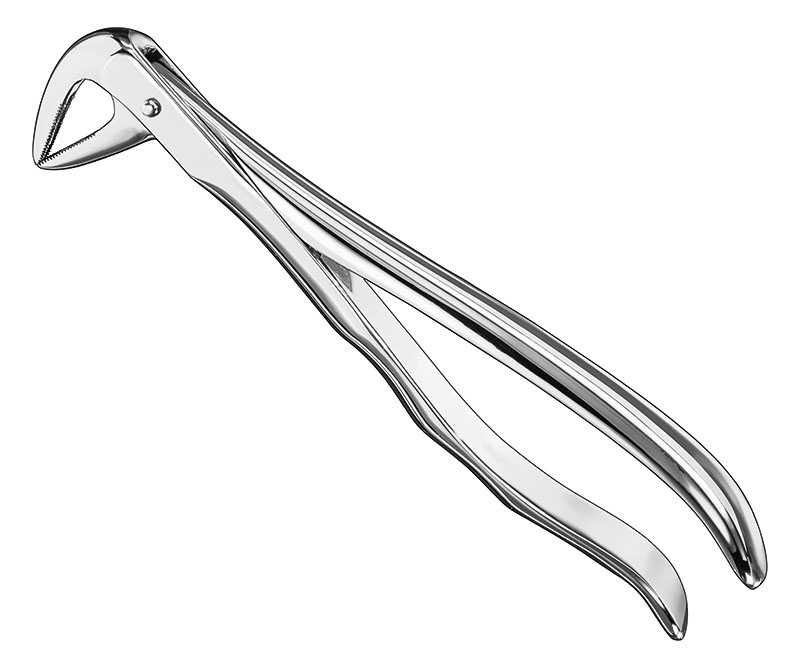 Extracting forceps, anat.