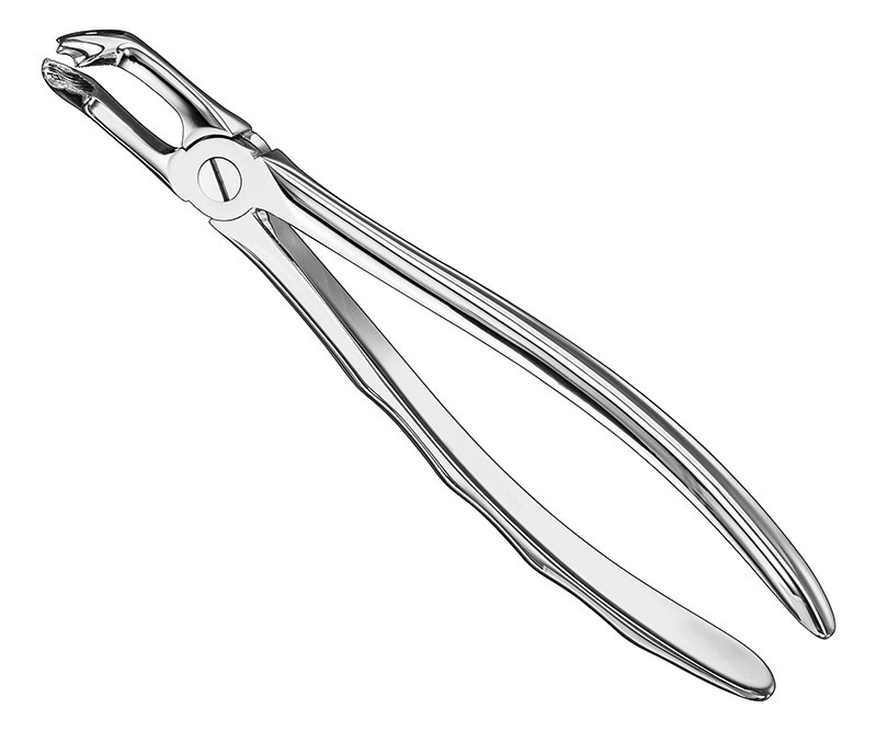 Extracting forceps, anat.