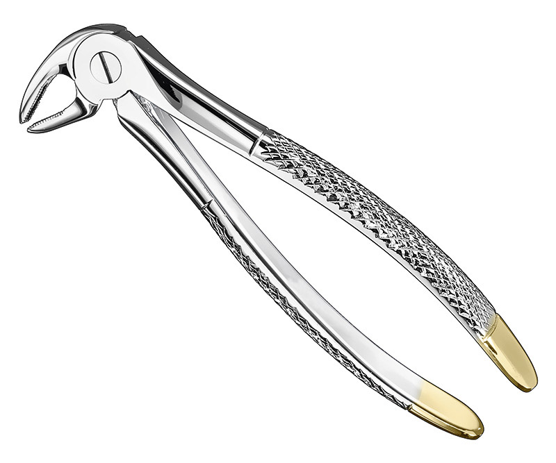 Extracting forceps, engl.