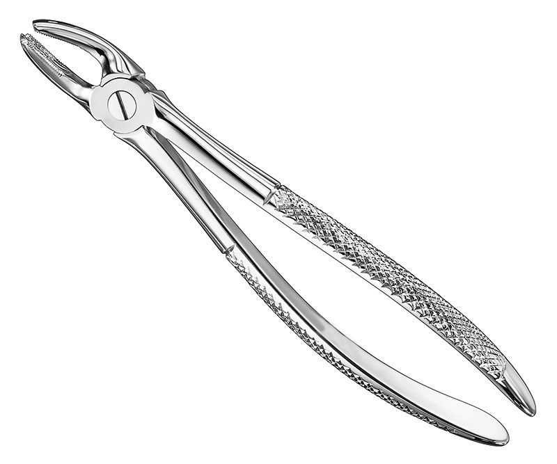 Extracting forceps, engl.