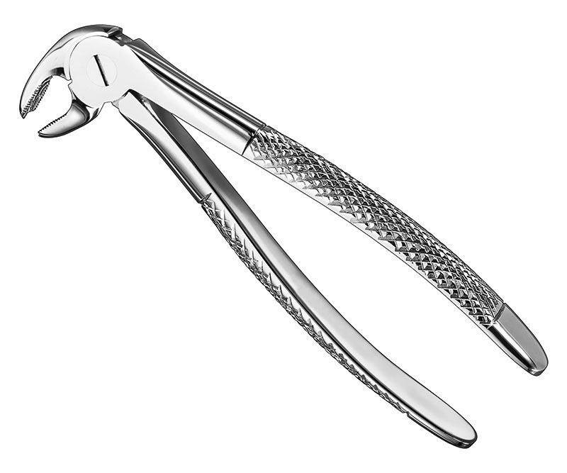 Extracting forceps, engl.