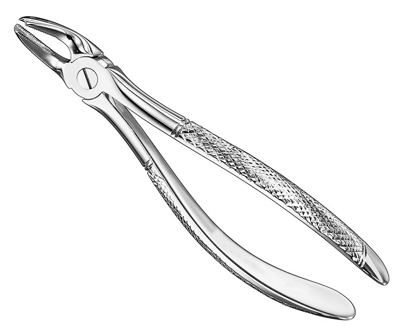 Extracting forceps, engl.